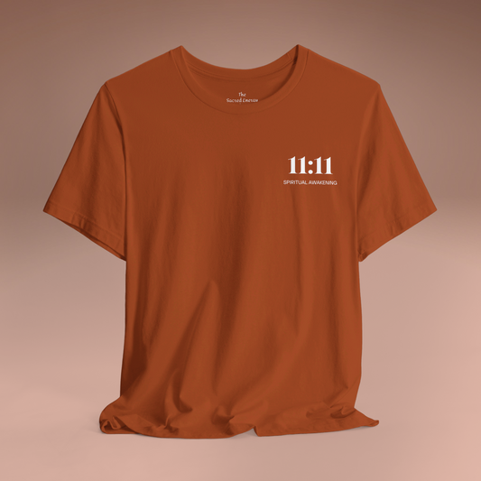 11:11 Spiritual Awakening | Jersey Short Sleeve Tee | Autumn Amber