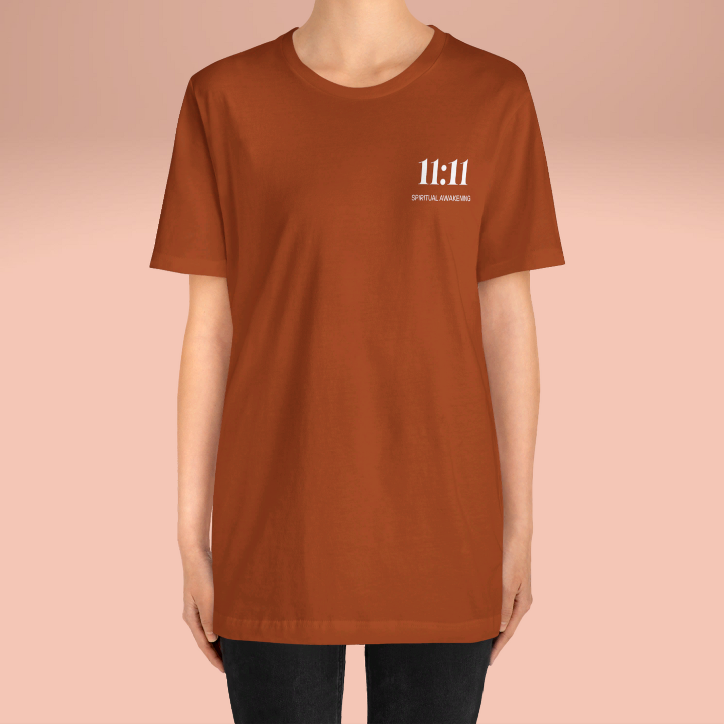 11:11 Spiritual Awakening | Jersey Short Sleeve Tee | Autumn Amber