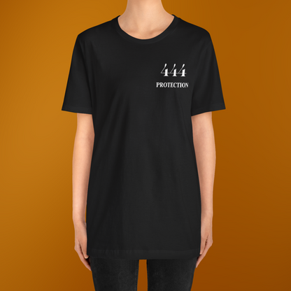 444 Divine Protection T-Shirt - Angel Numbers Inspired Spiritual Apparel For Spiritual Warfare Spiritual Enlightenment and Self Empowerment Through Divine Wisdom and Inspired Faith