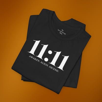 11:11 Spiritual Awakening T-Shirt - Angel Number Inspired Apparel - Divine Calling Will You Answer