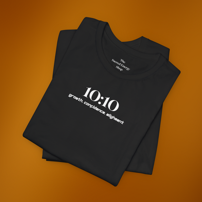 1010 Growth Confidence Alignment T-Shirt - Spiritual Awakening & Manifestation Apparel - Angel Number Inspired Positive Energy Shirt