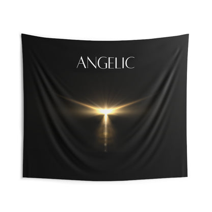 Seraphim Angelic Spirit Guardian Angel Wall Tapestry for Spiritual Protection Cherubim Indoor Wall Tapestry for Sacred Spaces and Ceremonies