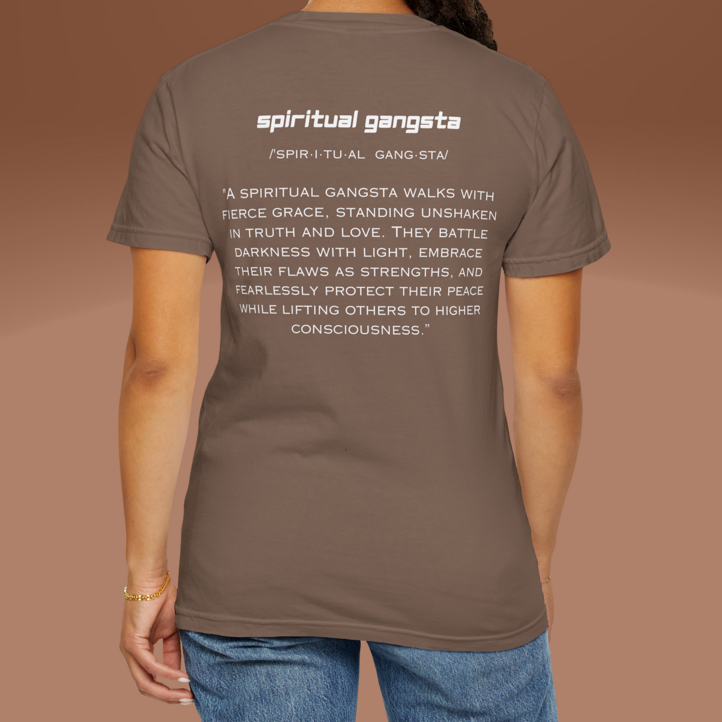 Spiritual Gangsta T-Shirt | Conscious Clothing for Spiritual Wellness