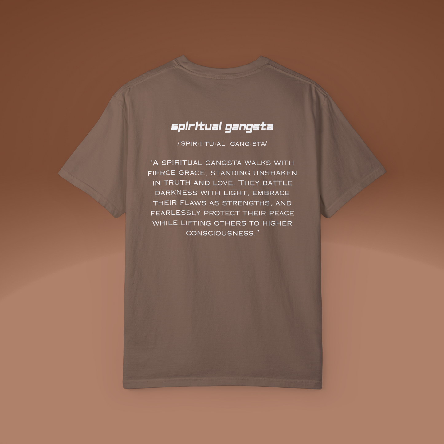 Spiritual Gangsta T-Shirt | Conscious Clothing for Spiritual Wellness