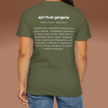 Spiritual Gangsta T-Shirt | Conscious Clothing for Spiritual Wellness