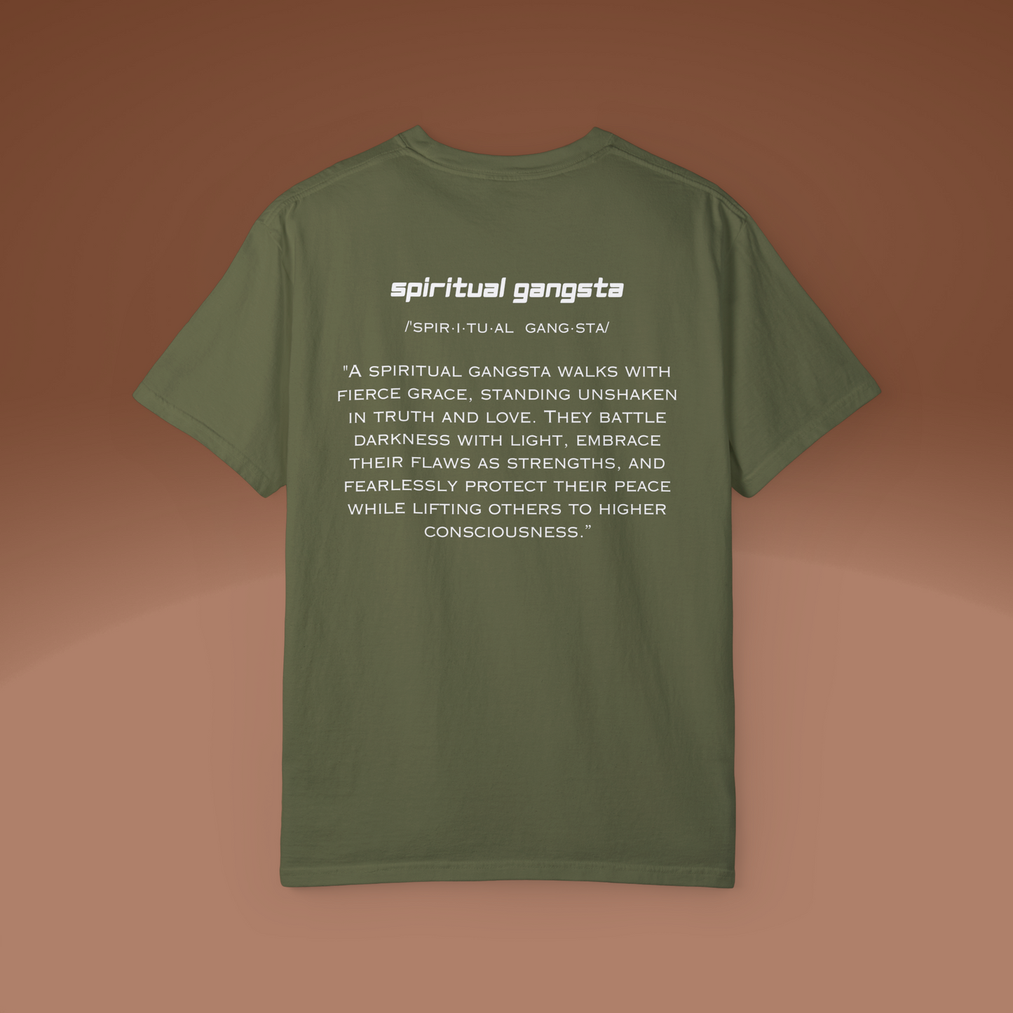 Spiritual Gangsta T-Shirt | Conscious Clothing for Spiritual Wellness